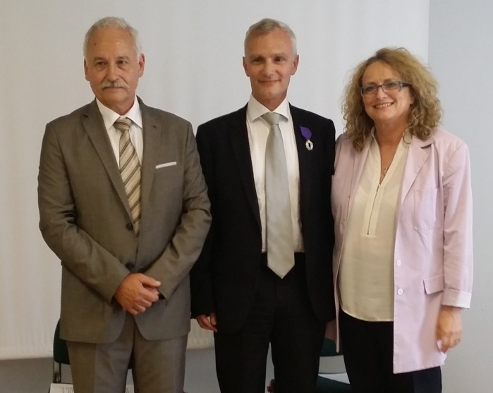 Remise des Palmes Académiques à Laurent Mazuray