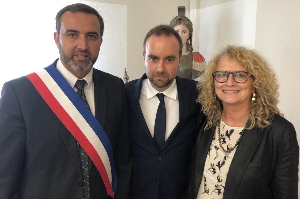 Visite du Ministre Sébastien Lecornu à Saubens