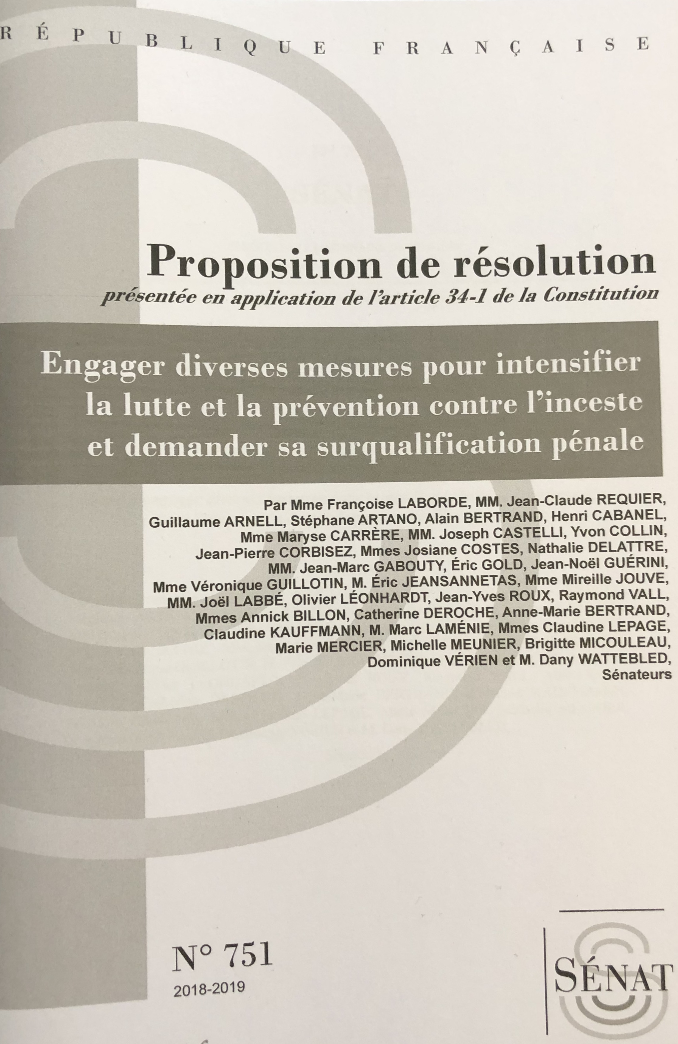 Surqualifier l'inceste dans le Code pénal : une urgence