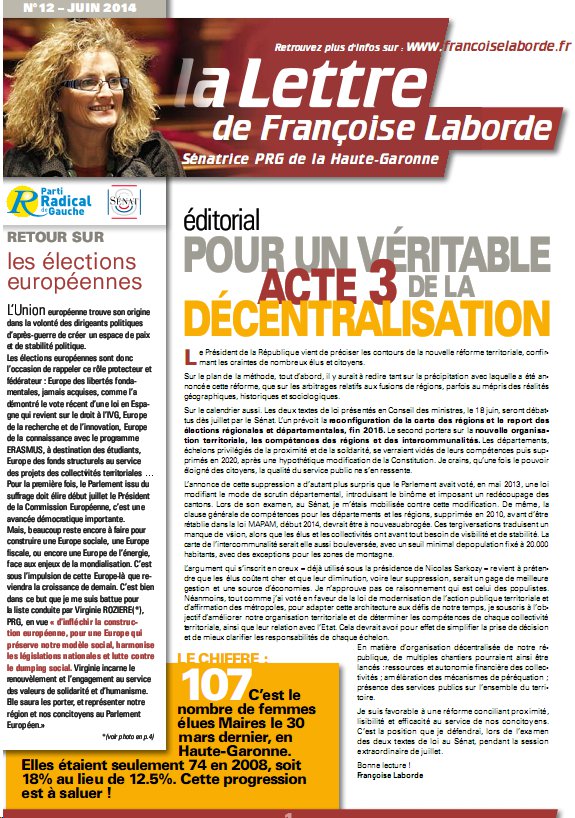 N°12 - juin 2014 - news F. Laborde