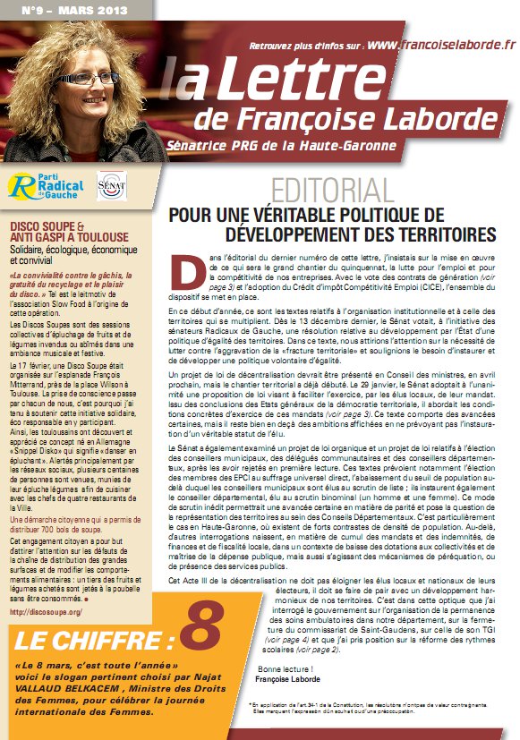 N°09 - mars 2013 - news F. Laborde