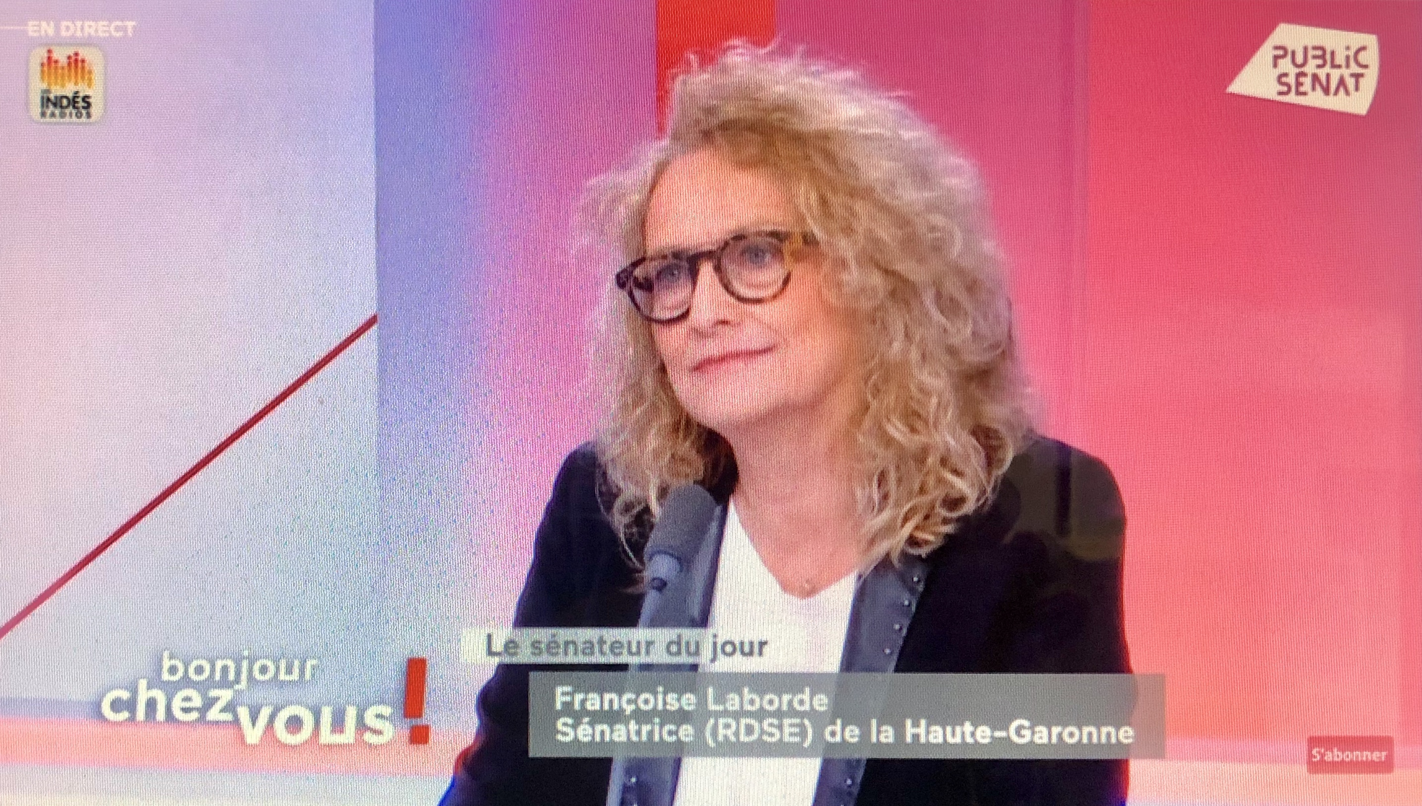 Bonjour chez vous - interview Public Senat 24 octobre 2019